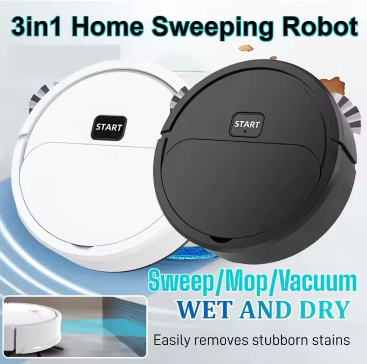 Fully Automatic Sweep Vacuum Cleaner Sweeping Robot Mopping The Floor Mini Cleaner Home Use Lazybones Intelligent 3 In1 Sweeper