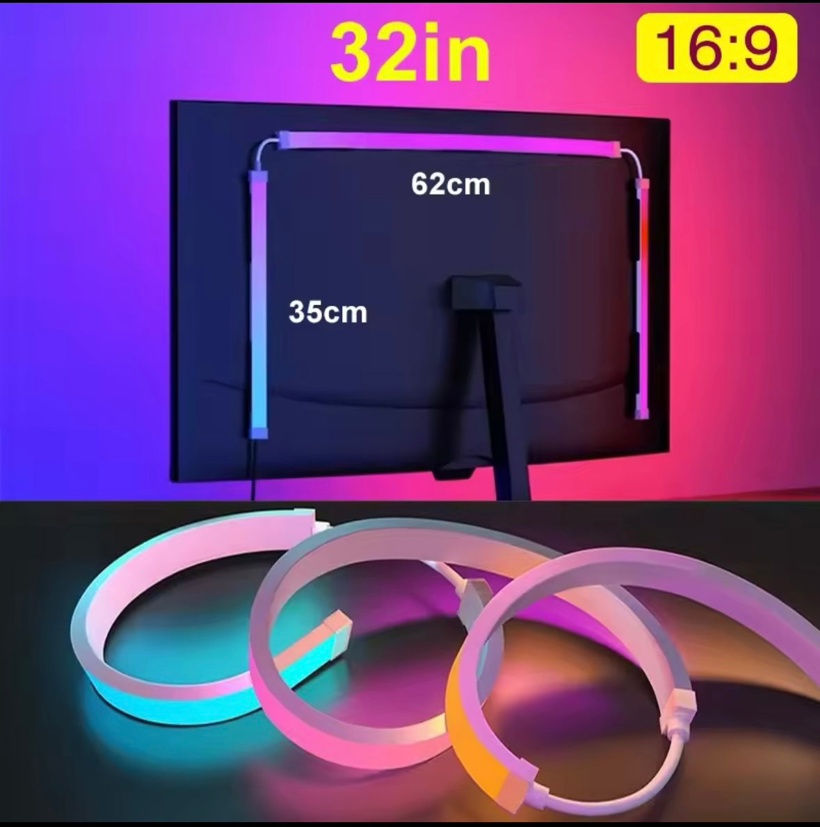 Computer Screen Synchronization Light Strip
Monitor Ambilight LED Lights Ambient Lighting PC
Backlight Pickup Light Game Room